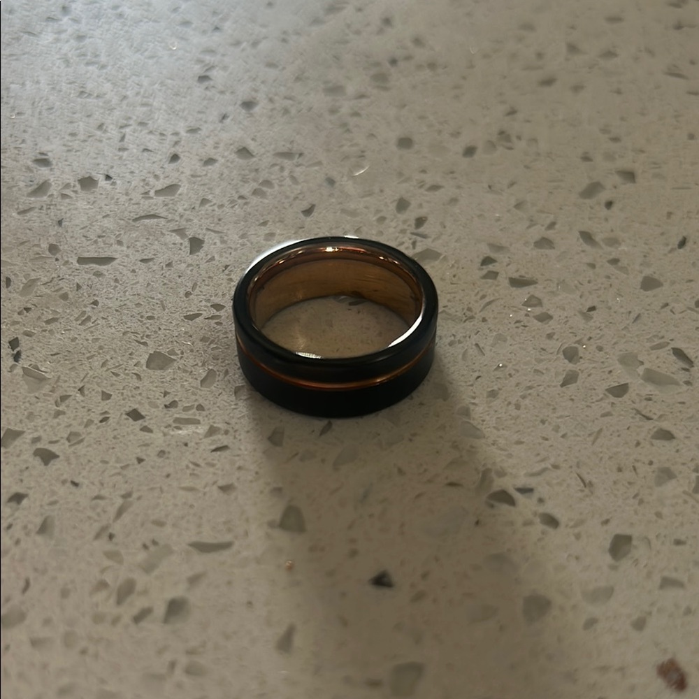Black and Gold Men's Ring